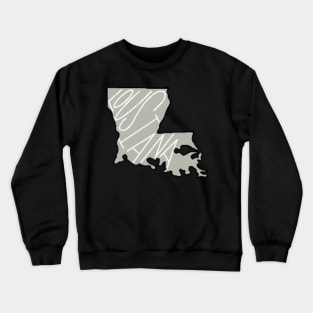 Louisiana! Sticker Crewneck Sweatshirt